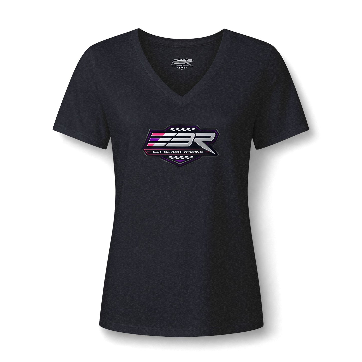 EBR - Ladies Color Logo V-Neck Tee