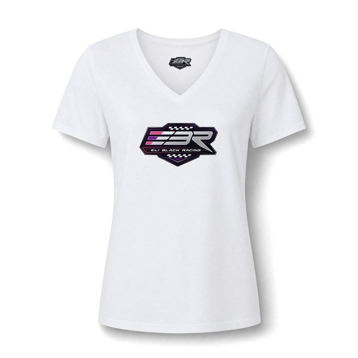 EBR - Ladies Color Logo V-Neck Tee