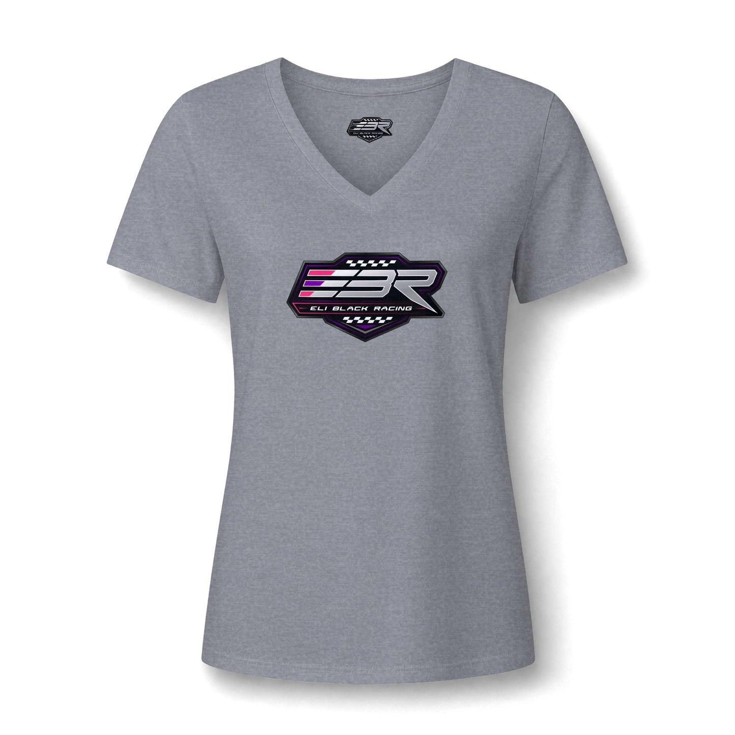 EBR - Ladies Color Logo V-Neck Tee