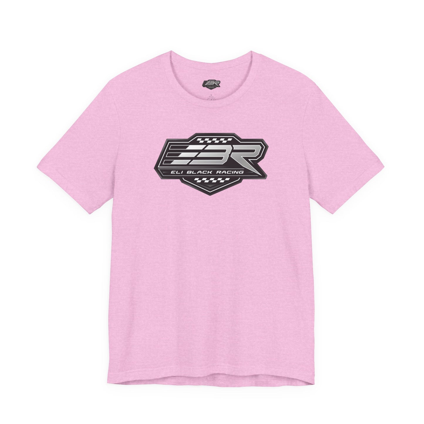 Unisex Jersey Short Sleeve Tee - Black and White EBR logo