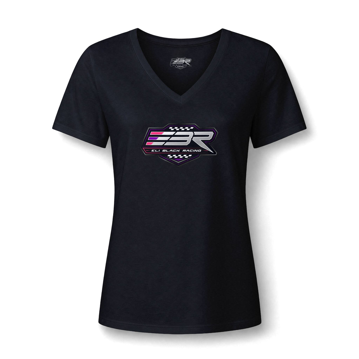 EBR - Ladies Color Logo V-Neck Tee