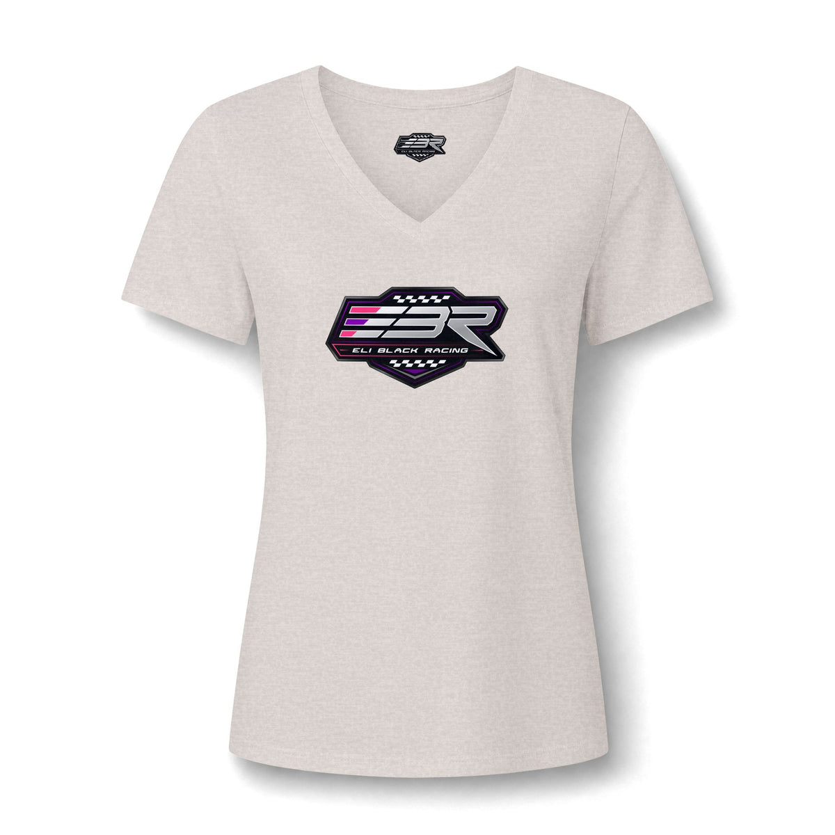 EBR - Ladies Color Logo V-Neck Tee