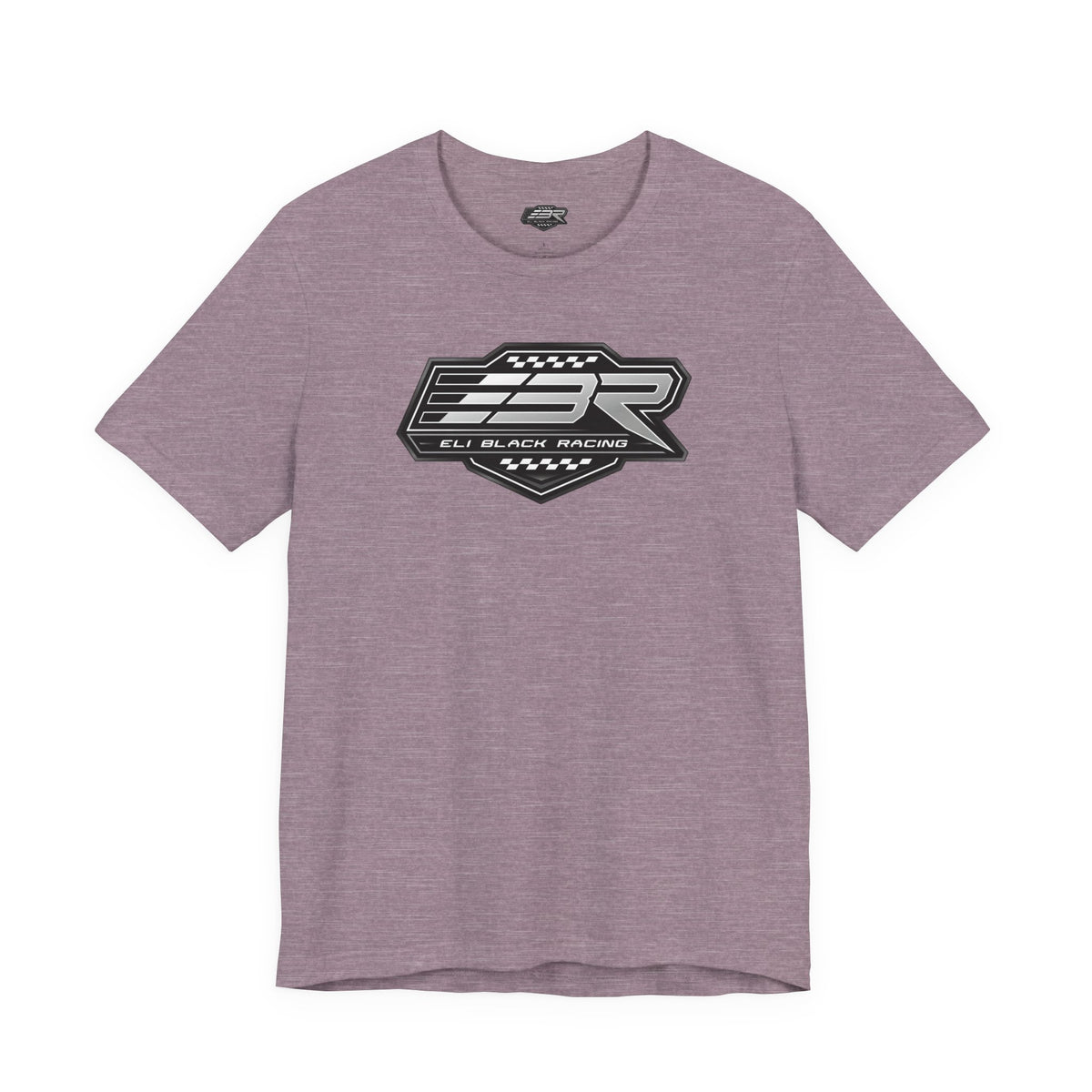 Unisex Jersey Short Sleeve Tee - Black and White EBR logo