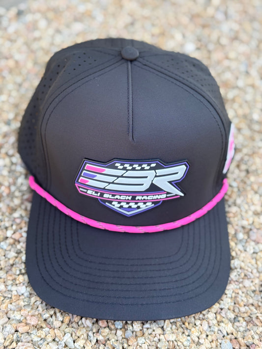 EBR - Black with Pink/Black Rope Snapback Hat