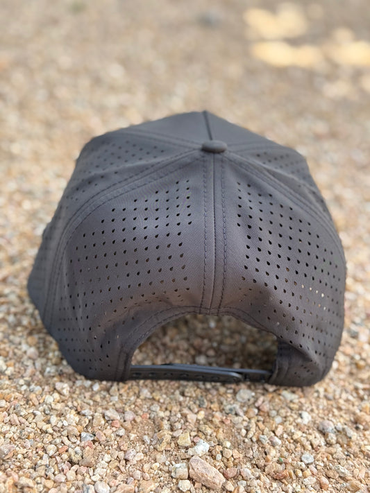 EBR - Black with Black/White Rope Snapback Hat